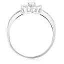 Кольцо из белого золота с бриллиантами