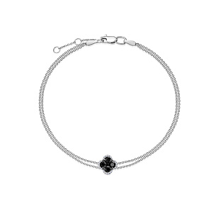 Браслет из белого золота с бриллиантом