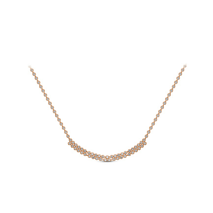 Колье из красного золота с бриллиантами