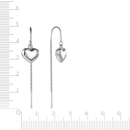 Серьги Продевки из серебра