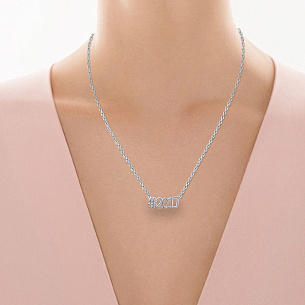 Колье из серебра