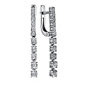 Серьги из серебра с бриллиантами