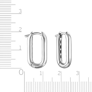 Серьги Конго из серебра