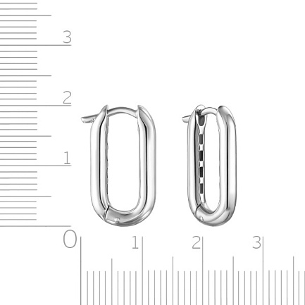 Серьги Конго из серебра