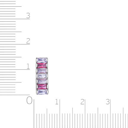 Подвеска из серебра с кварцем