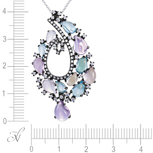 Подвеска из белого золота