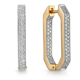 Конго из красного золота с бриллиантами