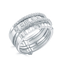 Кольцо из белого золота с бриллиантами