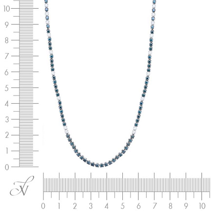 Колье из белого золота с бриллиантами