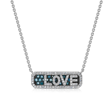 Колье из белого золота с бриллиантами