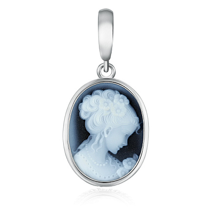 Подвеска из серебра с агатом