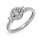 Кольцо из белого золота с бриллиантами