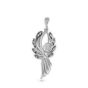 Подвеска из серебра с фианитами