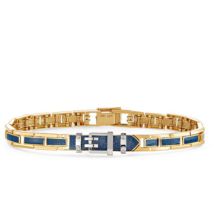 Браслет из желтого золота с бриллиантами