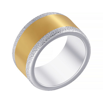 Кольцо из серебра с позолотой