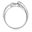 Кольцо из белого золота с бриллиантами