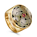 Кольцо из серебра с рубином