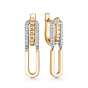 Серьги из красного золота с бриллиантами