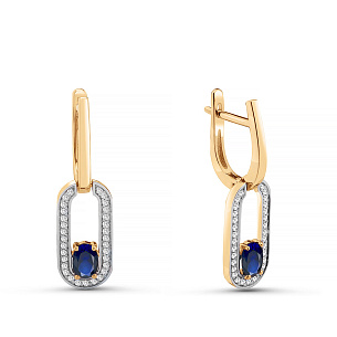 Серьги из красного золота