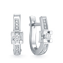 Серьги из белого золота с бриллиантами