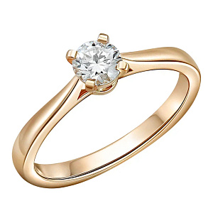 Кольцо из золота с бриллиантом
