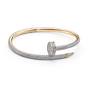 Браслет из желтого золота с бриллиантом