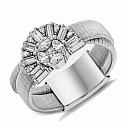 Кольцо из белого золота с бриллиантами