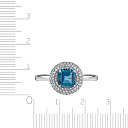 Кольцо из белого золота с бриллиантами