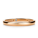 Кольцо обручальное из красного золота