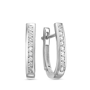 Серьги из белого золота