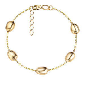 Браслет декоративный из желтого золота