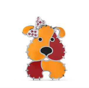 Подвеска из серебра с фианитом