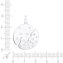 Подвеска из серебра с фианитом