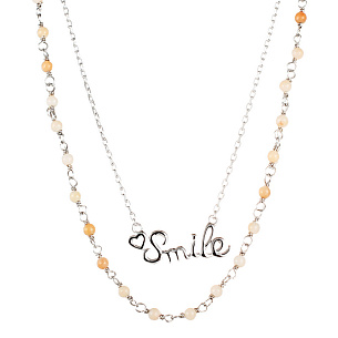 Колье из серебра с агатом