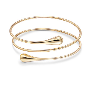 Браслет жесткий из желтого золота