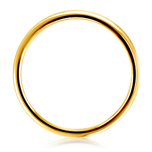 Кольцо обручальное из желтого золота с бриллиантом