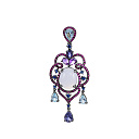 Подвеска из золота с рубинами, сапфирами