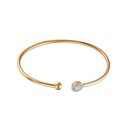 Браслет из красного золота с бриллиантами