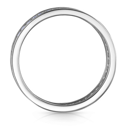 Кольцо из серебра с фианитом