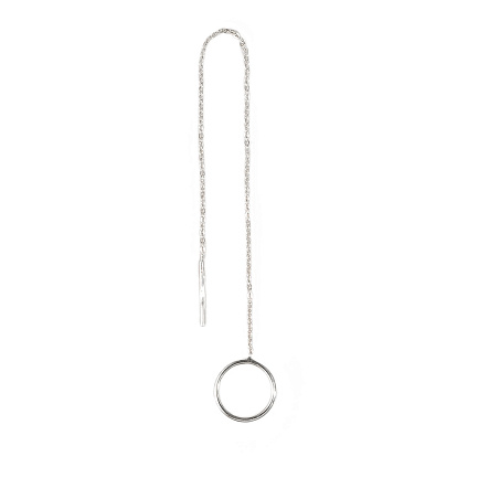 Серьга одиночная из серебра