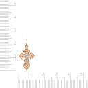 Крест из комбинированного золота