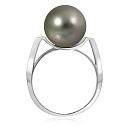 Кольцо из белого золота с жемчугом