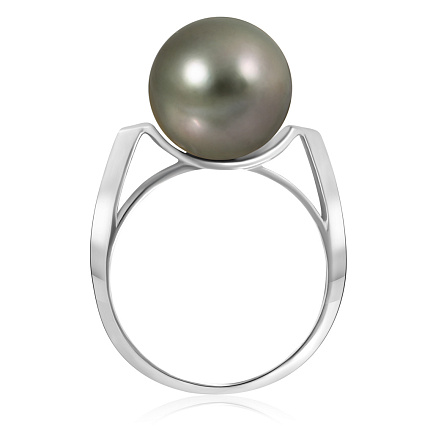 Кольцо из белого золота с жемчугом