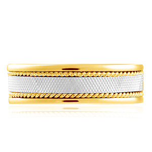 Кольцо обручальное из желтого золота