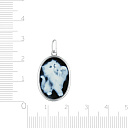 Подвеска из серебра с агатом