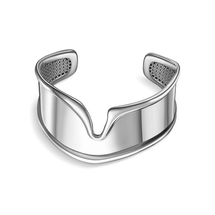 Браслет декоративный из серебра