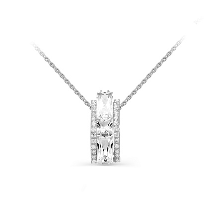 Колье из белого золота с бриллиантами