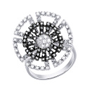 Кольцо из комбинированного золота с бриллиантами