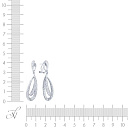 Серьги из белого золота с бриллиантами