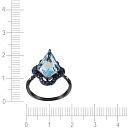 Кольцо из золота с бриллиантами, сапфирами